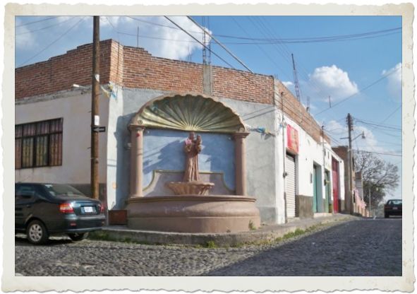 Une des nombreuses fontaines de San Miguel de Allende